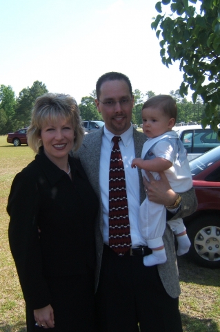 Alesha (Still) McCauley, husband Terry, and son Blake - 2006.