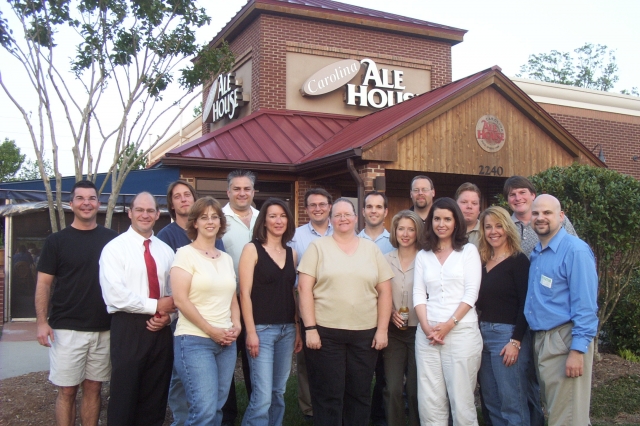 Class of 1987 Group Dinner -
 Carolina Ale House -
 April 24, 2007 -

Left to right: Wyatt Pettengill, Bruce King, David Warner, Allison Dickens, Steve Gillooly, Cheryl Young, Phil Gray, Kathy Rienert Parrish, Mark Brothers, Courtney Lloyd Tellefsen, 