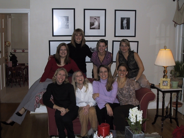 Christine, Leah, Marti, Beth, Kim, Sharon and Kelly: Christmas 2003