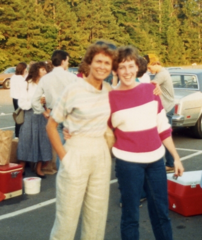 Teacher Marilyn ONeil and Kim Price